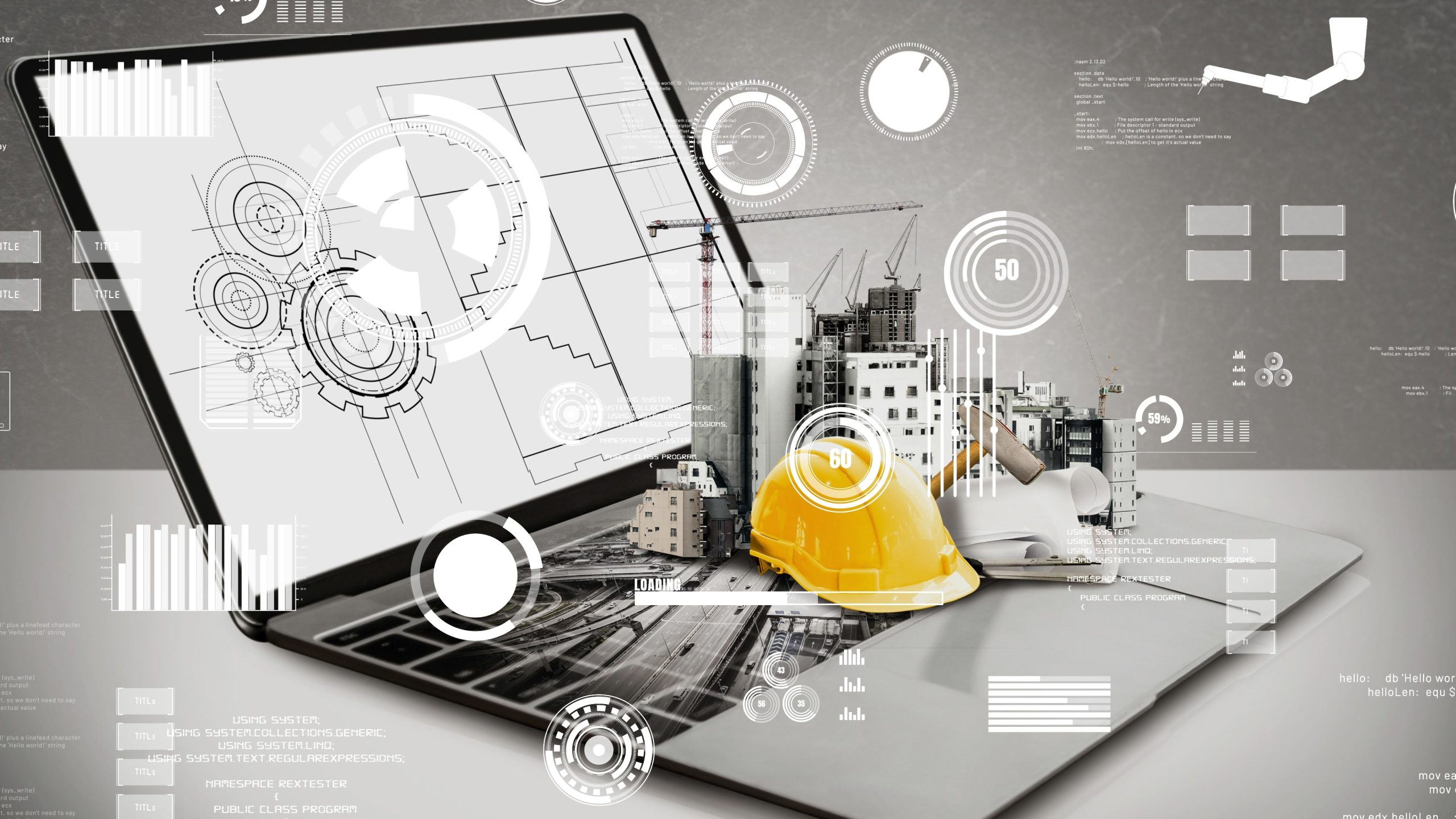 Innovative architecture and inventive civil plan building construction project